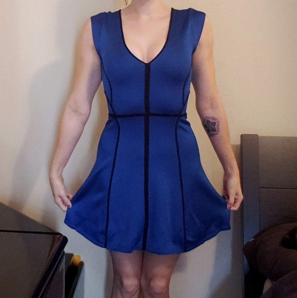 French Connection blue dress